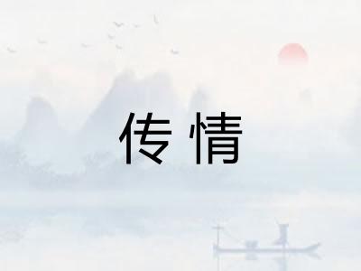 传情