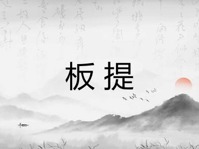 板提