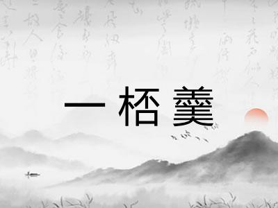 一桮羹