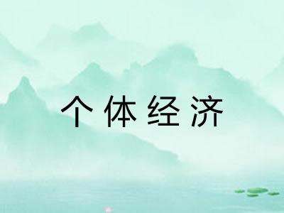 个体经济