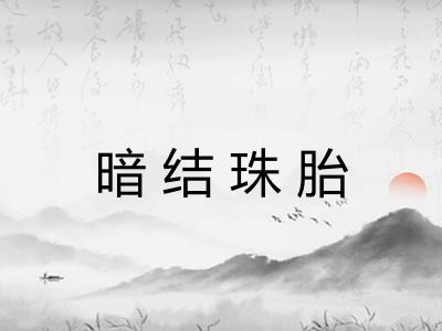 暗结珠胎