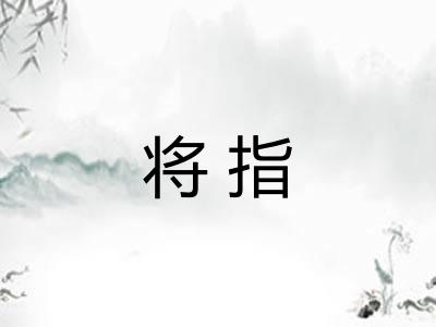 将指