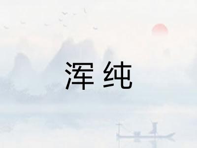 浑纯