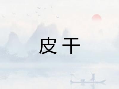 皮干