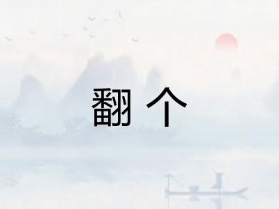 翻个