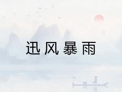 迅风暴雨