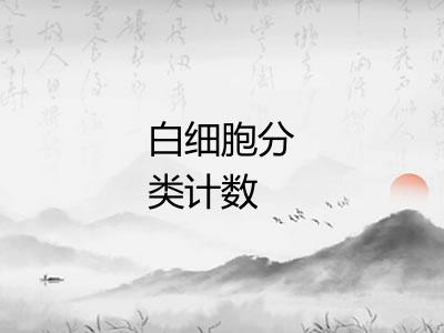 白细胞分类计数