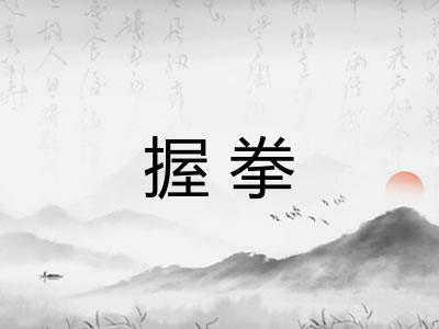 握拳