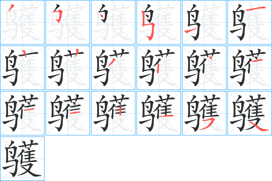 鹱的笔顺分步演示图